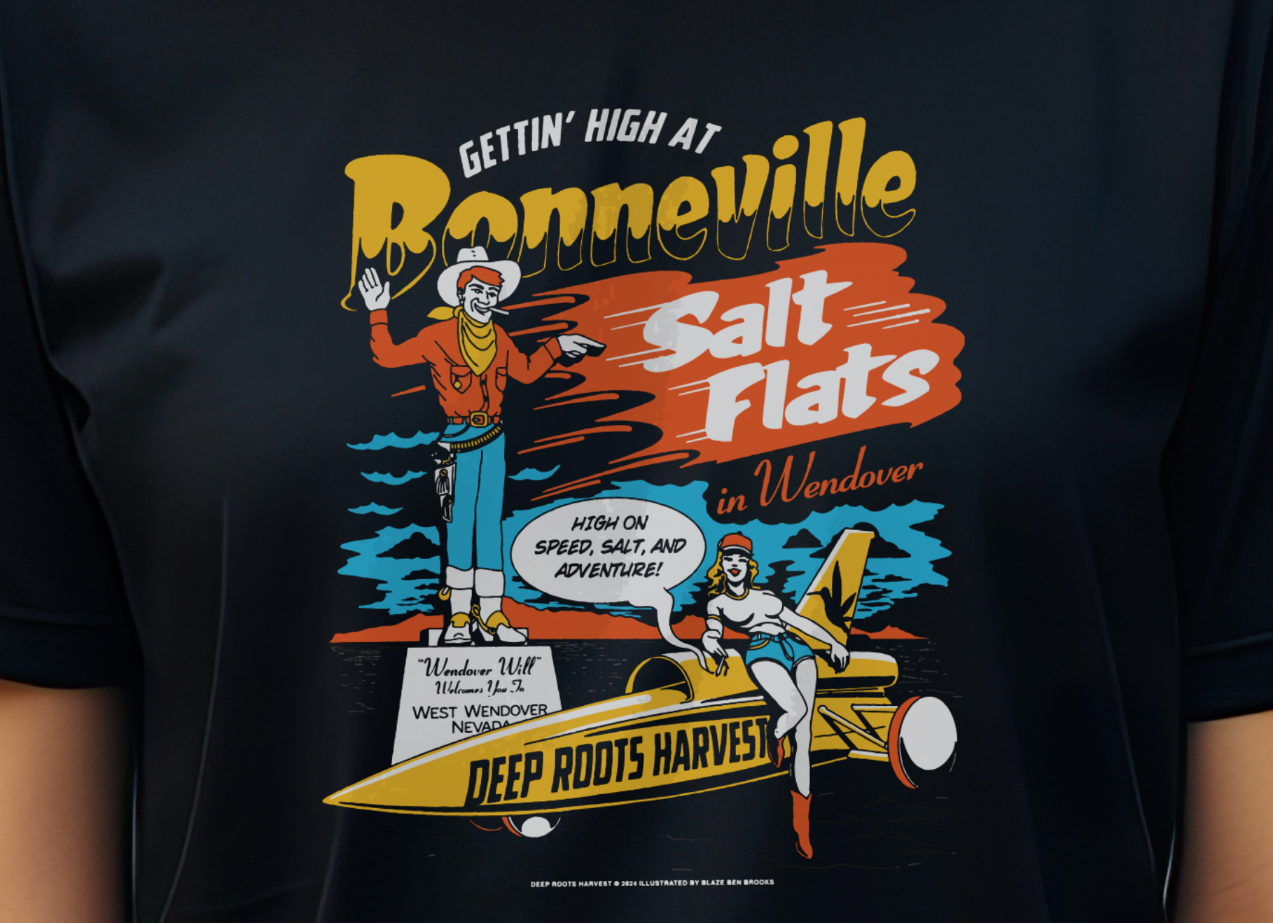 Photograph of product: Bonneville S/S BlackTee - Large