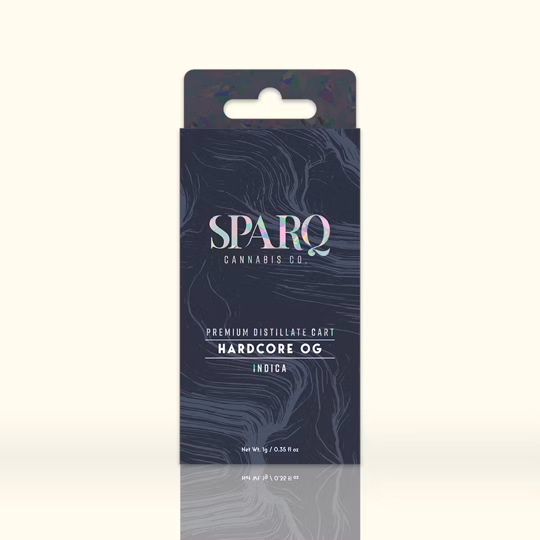 Photograph of product: Hardcore OG Vape Cartridge | 1g