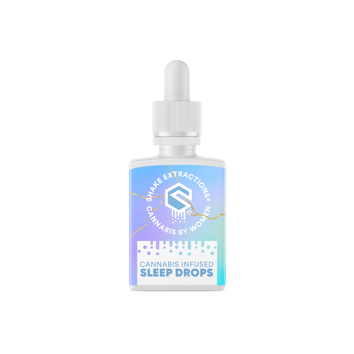 Photograph of product: Shake Extractions: Tincture | 2:1 Sleep Drops Vanilla Honey | 500mg TH-oui : 250mg CBD | 1oz