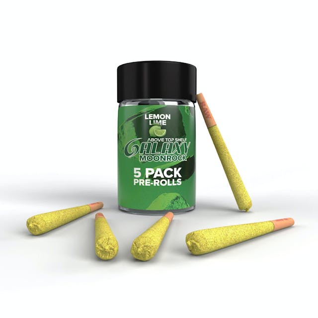 Photograph of product: Lemon Lime | 0.7Gx5pk Moonrock Pre-Rolls