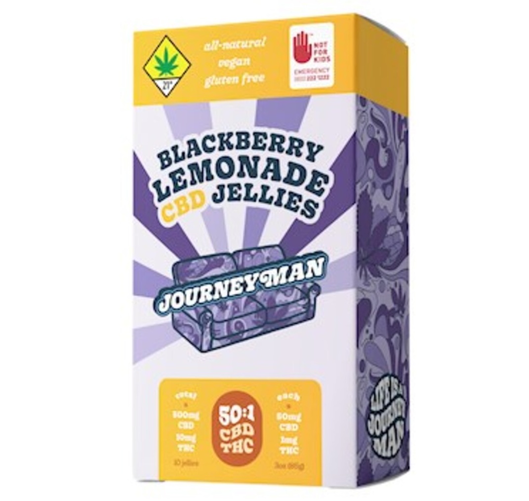 Photograph of product: Blackberry Lemonade CBD Jellies, 10-Pack