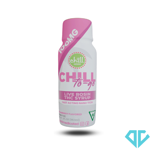 Photograph of product: Chill Medicated On The Go Nano Tech Strawberry Syrup 100mg