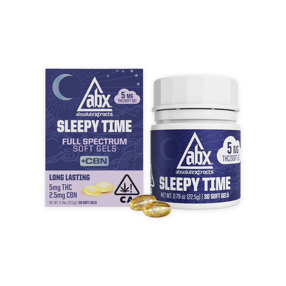 Photograph of product: SLEEPY TIME 5MG SOLVENTLESS +CBN SOFT GELS [30 CT]