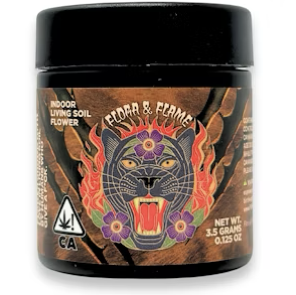 Photograph of product: Blood Orange Kush (Is) Indoor Living Soil 3.5g 8th - Flora & Flame