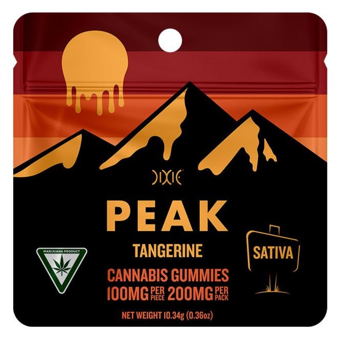 Photograph of product: Dixie Peak Tangerine Oui'd Gummies | 200mg