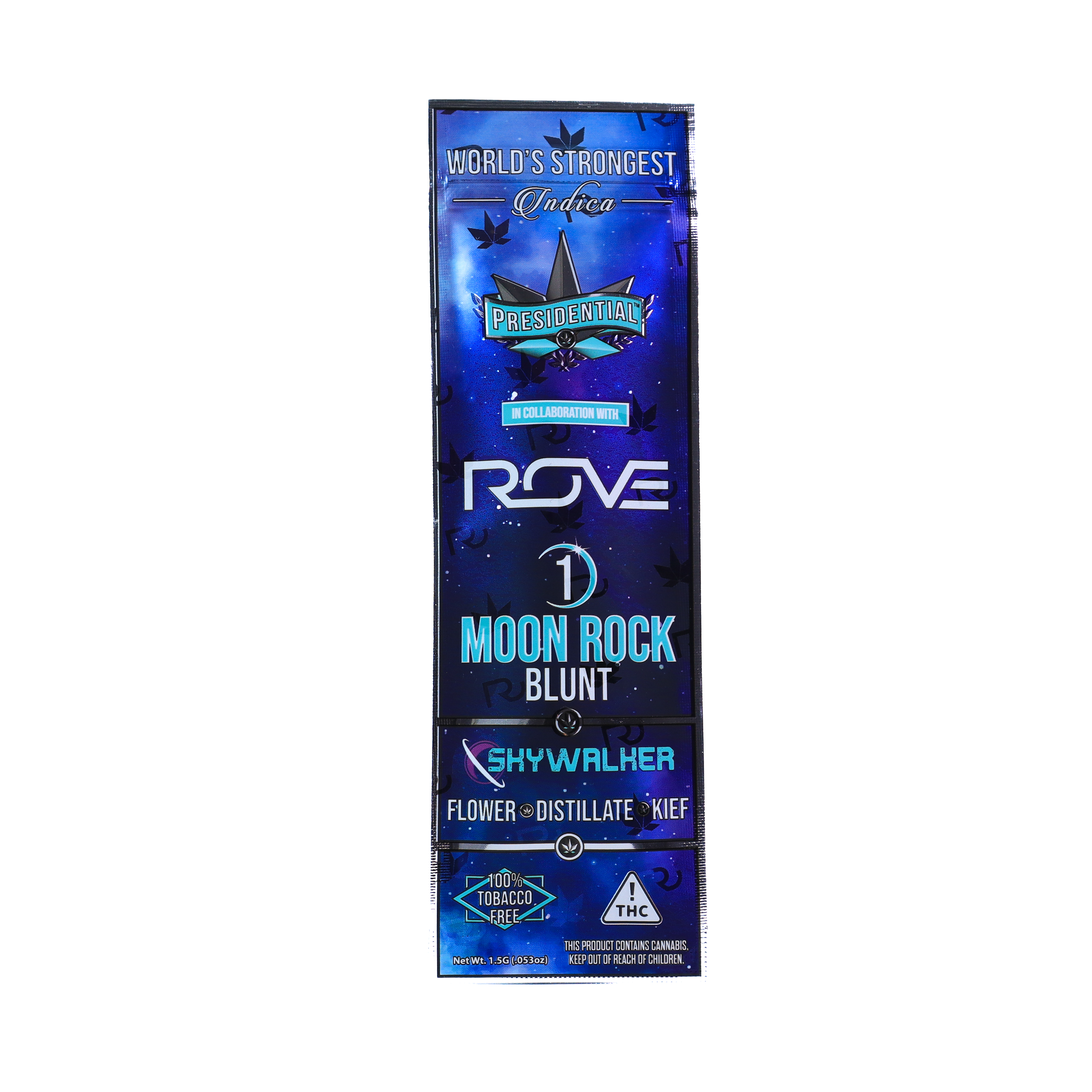 Photograph of product: Presidential x Rove Skywalker Moon Rock Blunt 1.5g