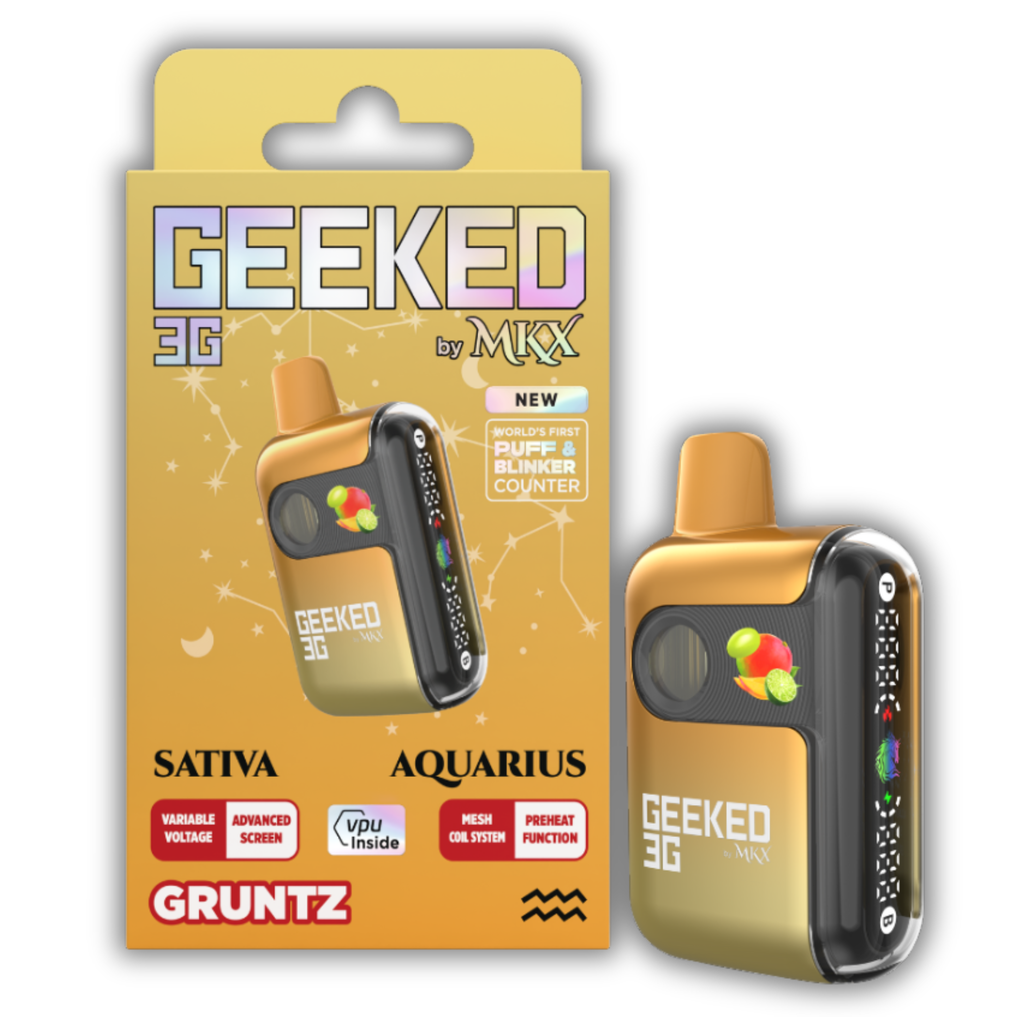 Photograph of product: MKX Geeked | Disposable | Gruntz | 3g