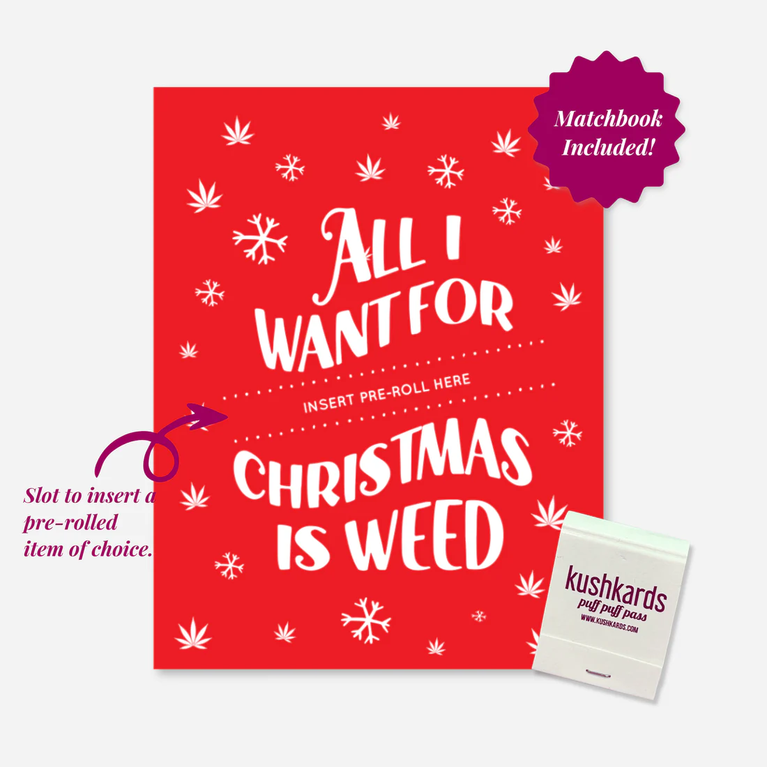 Photograph of product: KushKards - All I Want for Christmas is Oui'd (TAX INCLUDED)