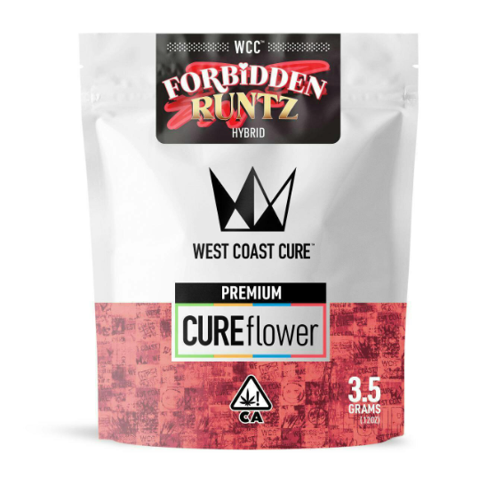 Photograph of product: West Coast Cure Forbidden Runtz Flower 3.5g