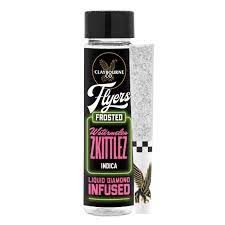 Photograph of product: D. Claybourne Flyers 2 x .5g Frosted Diamond Infused Pre Rolls - Watermelon Zkittlez - 