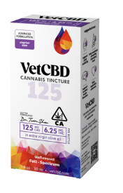 Photograph of product: VETCBD Regular Strength 125mg 1oz 30ml TINCTURE - Vet CBD