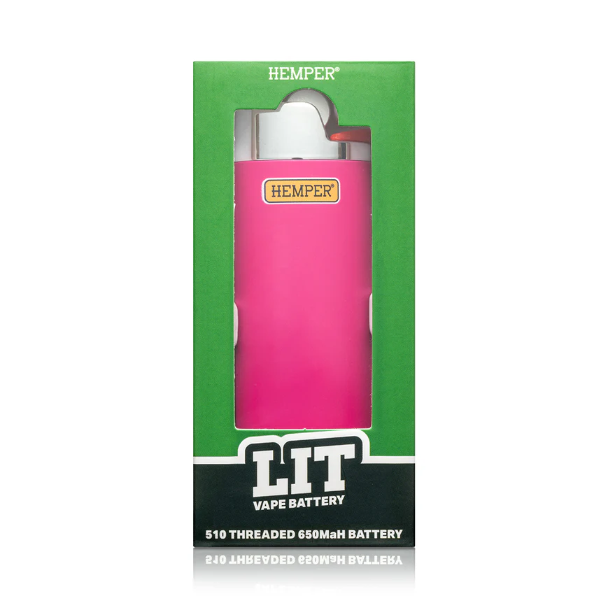 Photograph of product: Hemper | Lit Vape Battery | Pink