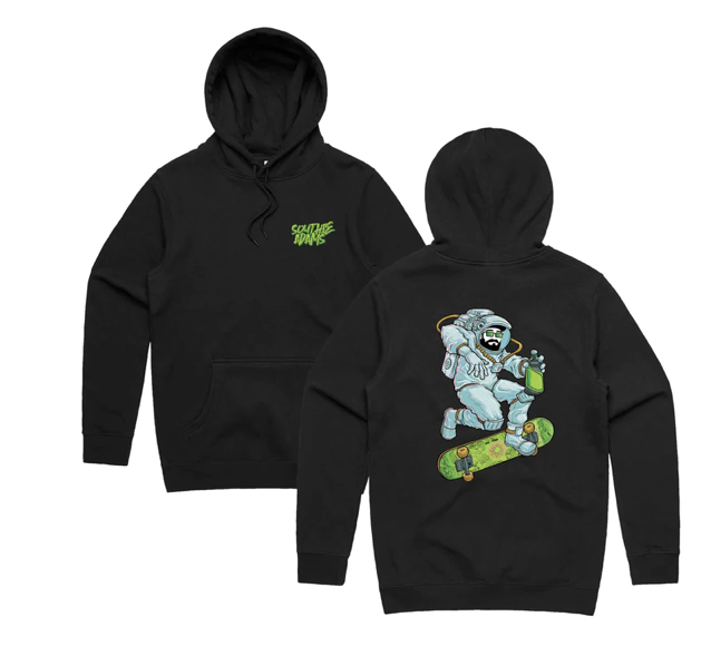 Photograph of product: Southie Adams Spaceman Hoodie XLG