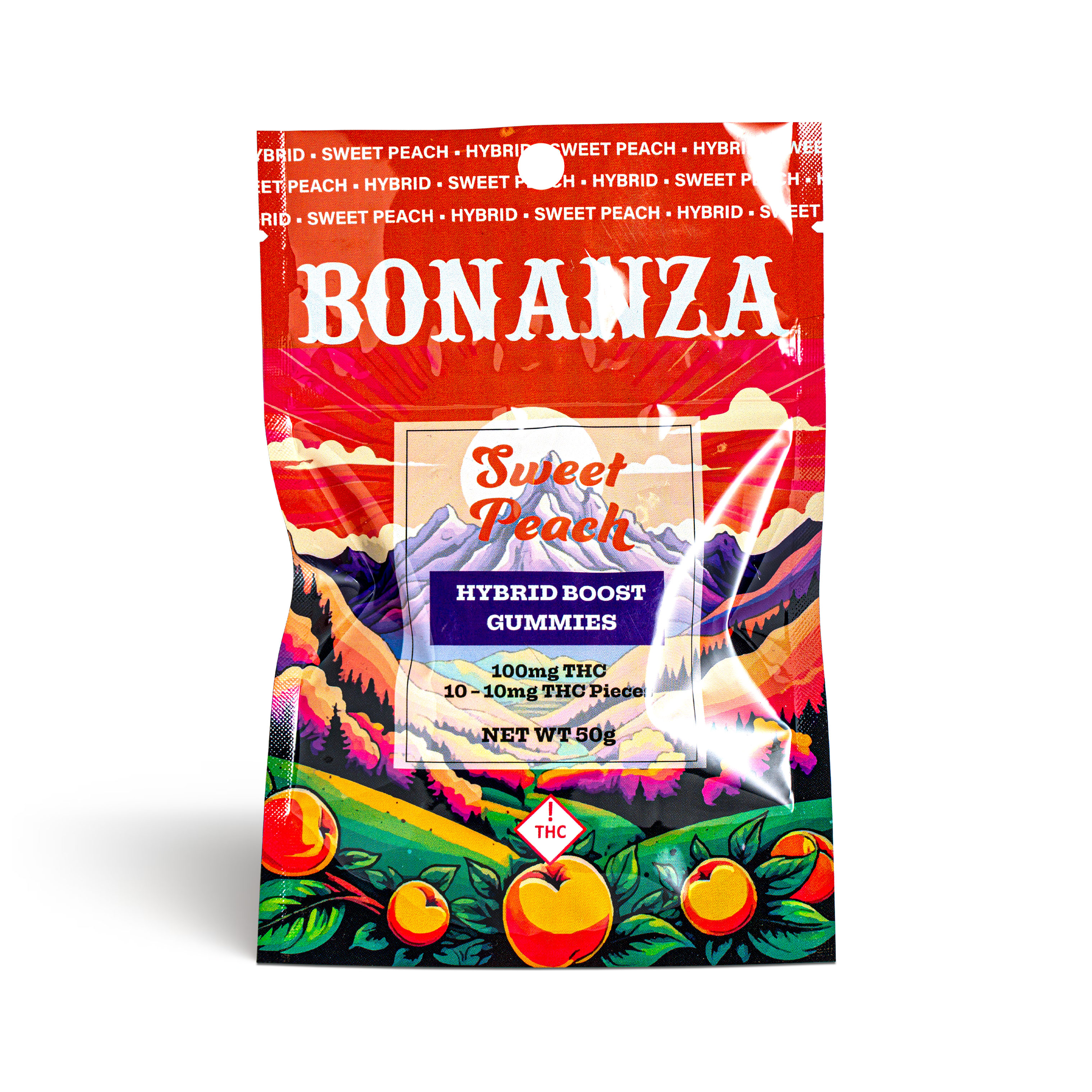 Photograph of product: Sweet Peach Gummies - 100mg