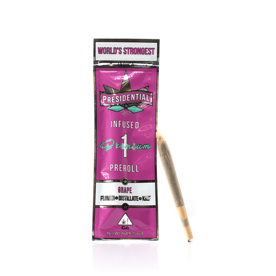 Photograph of product: [Presidential] Infused Preroll - 1g - Grape (I) - 