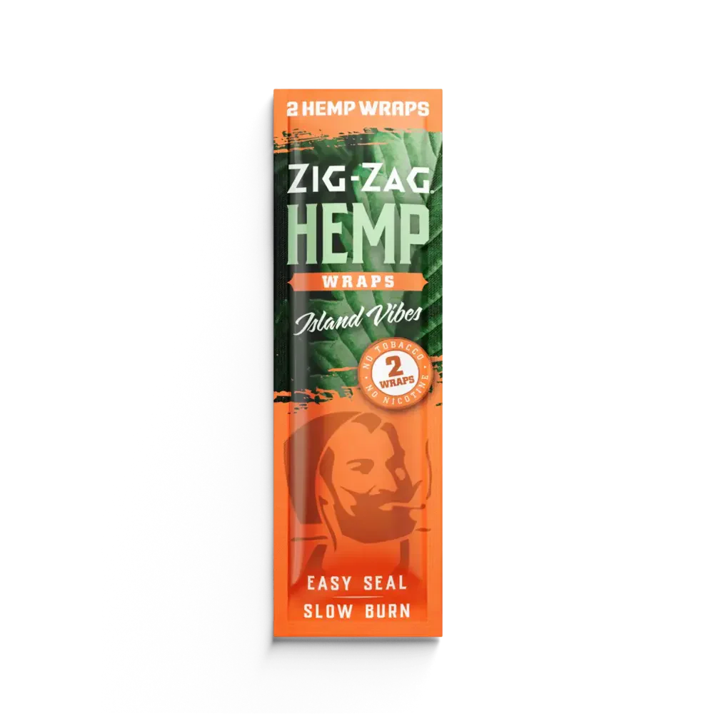 Photograph of product: Zig- Zag | Hemp Wraps | Island Vibes | 2pk