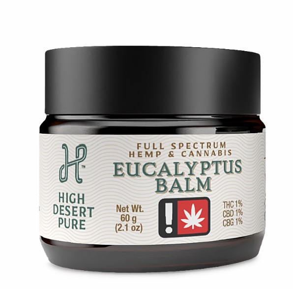 Photograph of product: 2oz 1:1:1 Eucalyptus - Balm - High Desert Pure