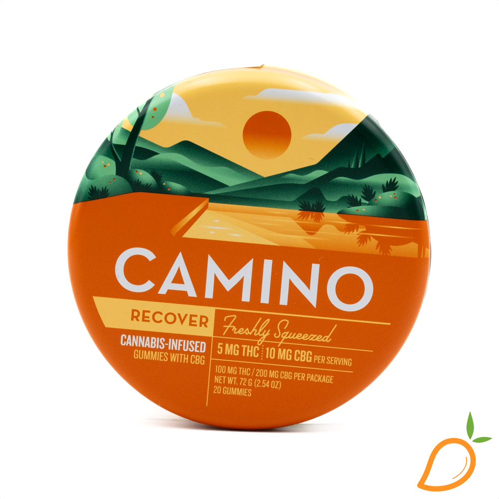 Photograph of product: 100mg Freshly Squeezed Recover CBG 1:2 Gummies Camino