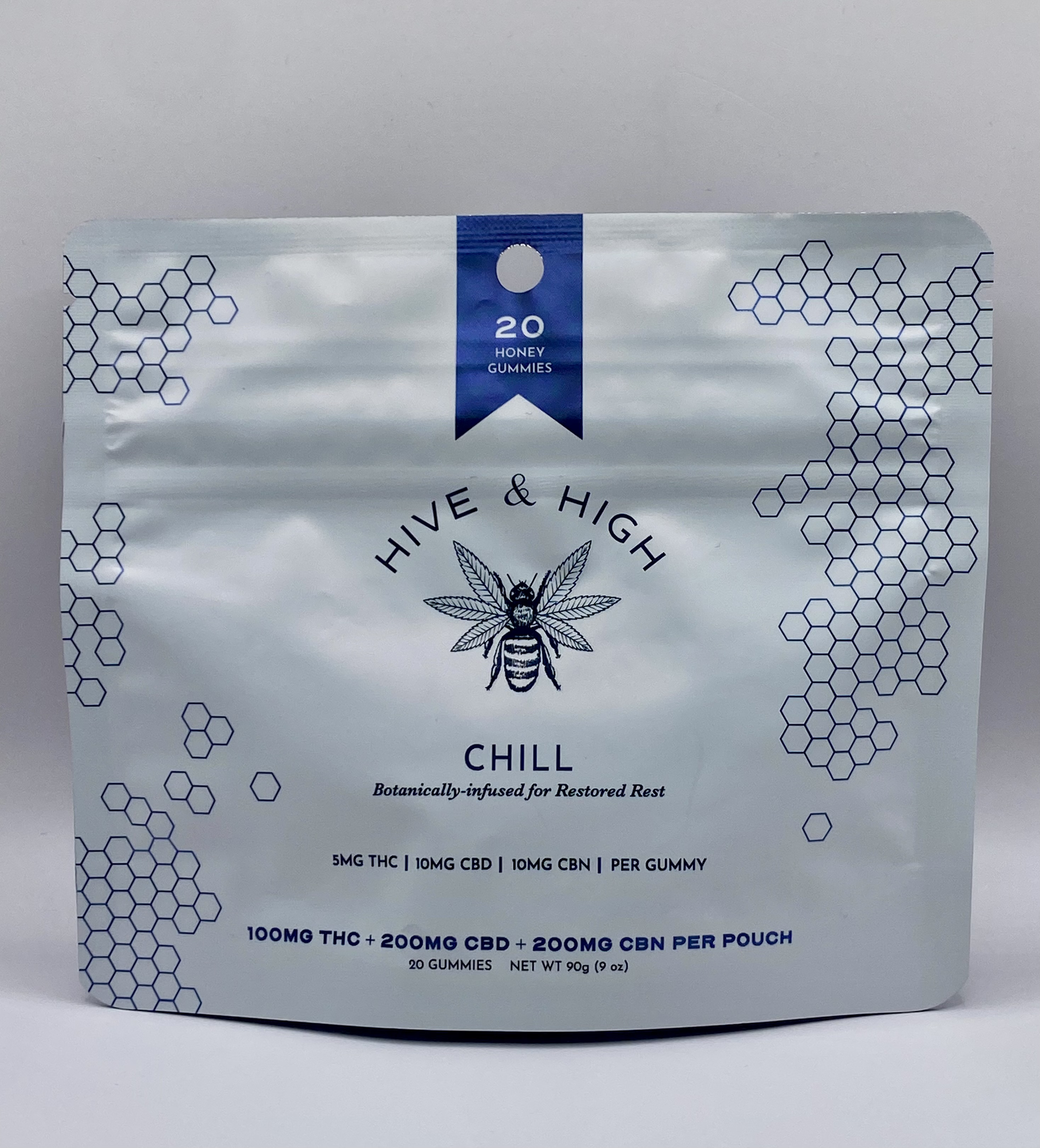 Photograph of product: Hive & High | Chill | 100mg 20pk | Gummies