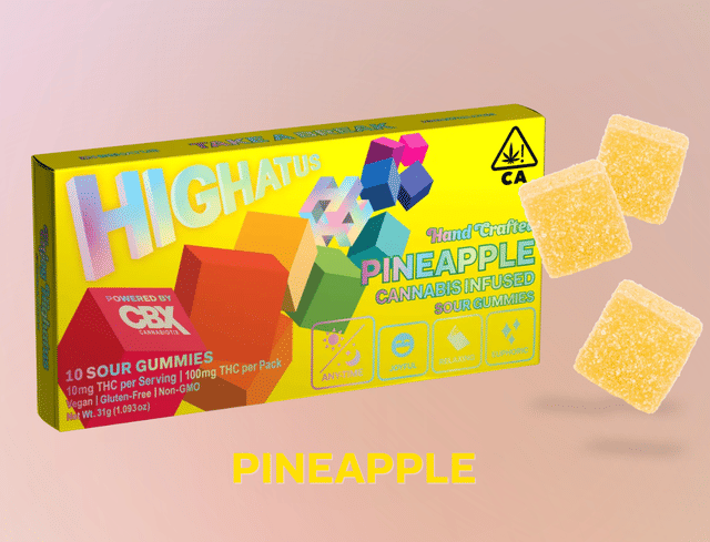 Photograph of product: 10PK Pineapple Sour Gummies - 