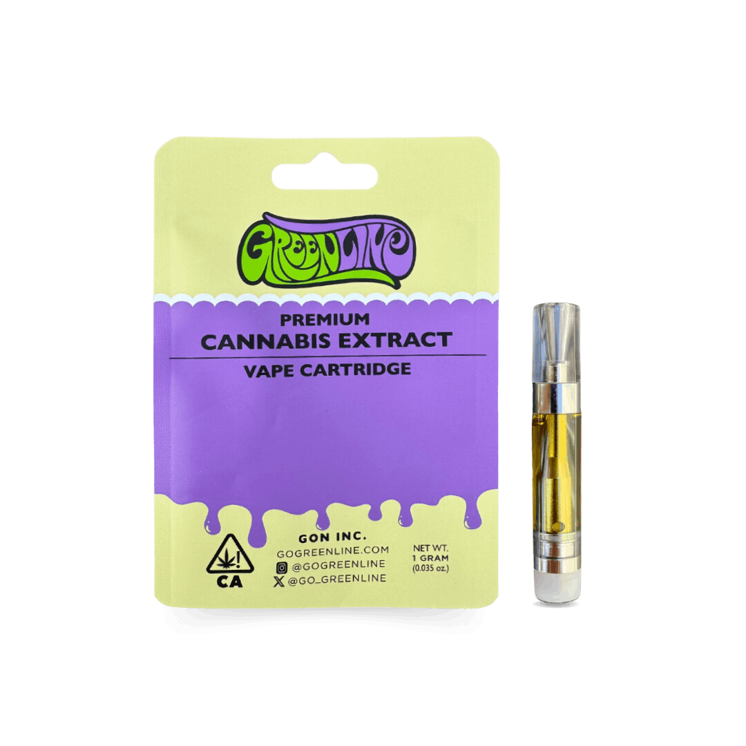 Photograph of product: GREENLINE GRAND DADDY PURPLE 1G CART