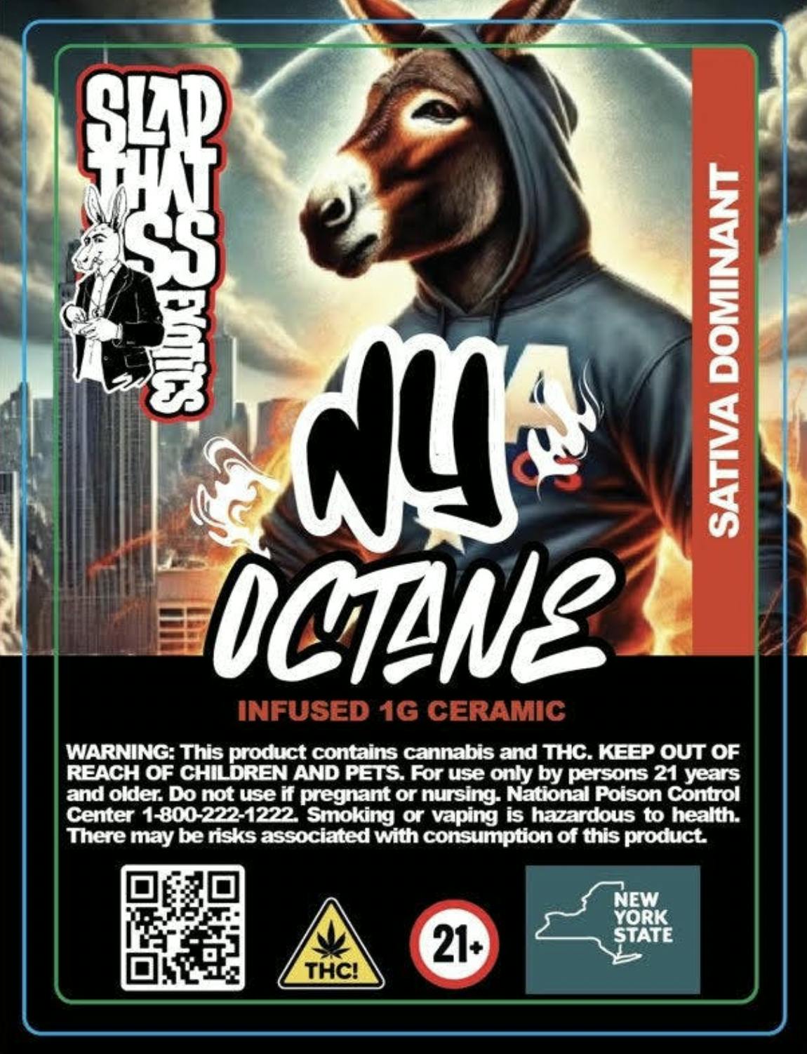 Photograph of product: Slap That Ass Exotics | Pre Roll Oui'd | NY Octane