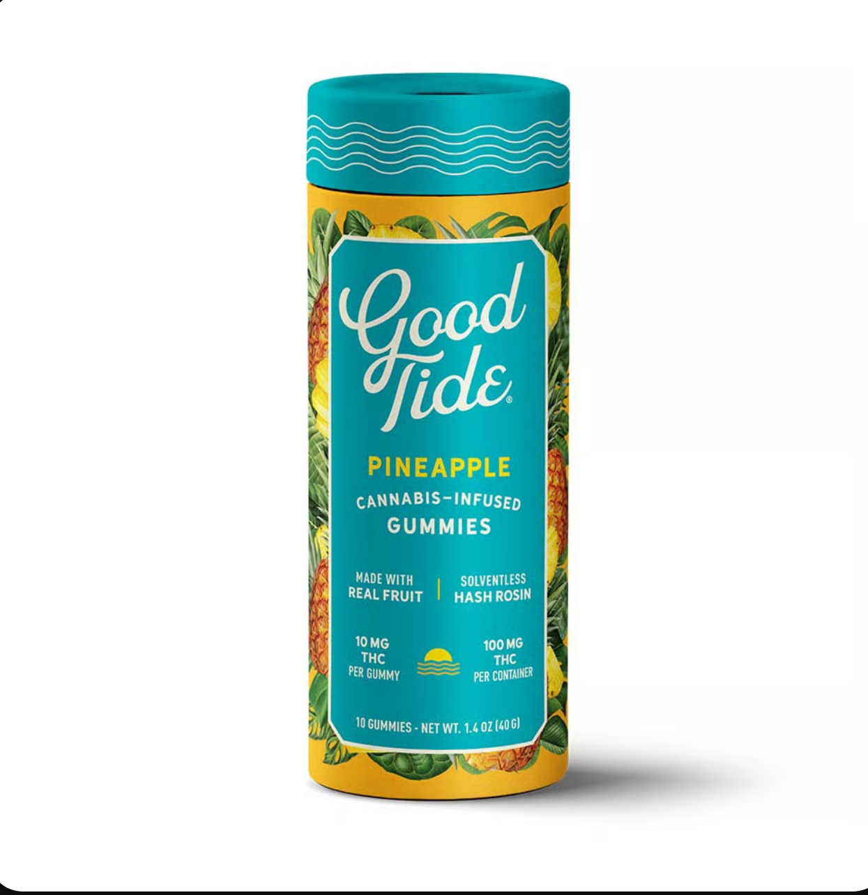 Photograph of product: GOOD TIDE | PINEAPPLE | Oui'd ROSIN GUMMIES