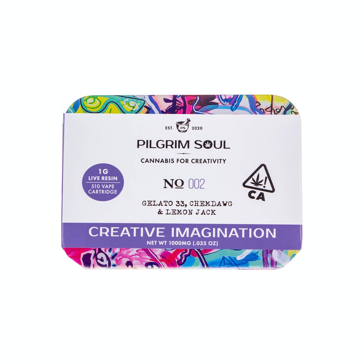 Photograph of product: Pilgrim Soul | Creative Imagination Live Resin Cartridge (1g)