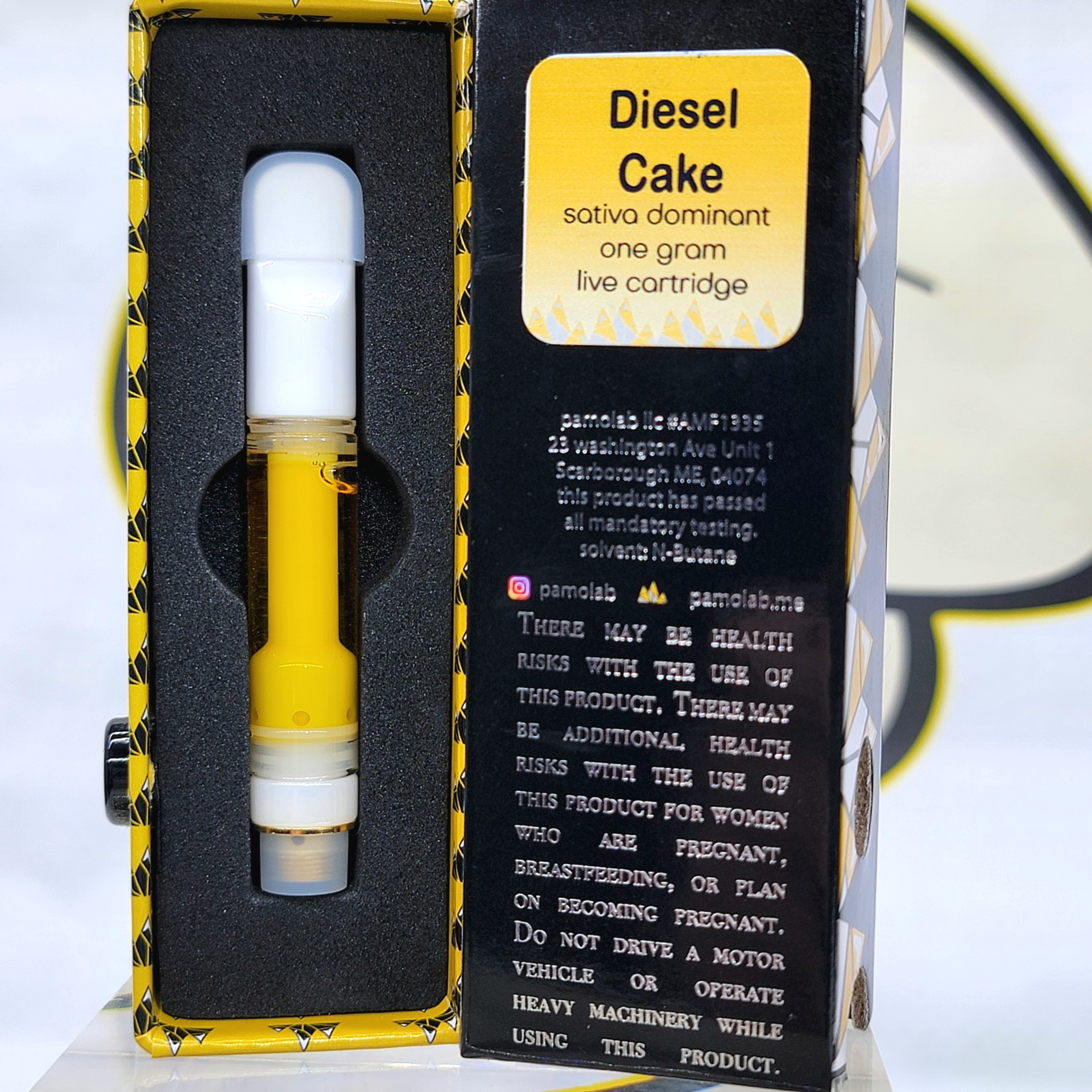 Photograph of product: Pamolab Kerosene Queen Live Resin Cart