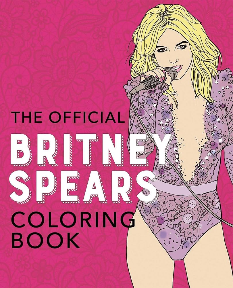 Photograph of product: The Official Britney Spears Coloring Book