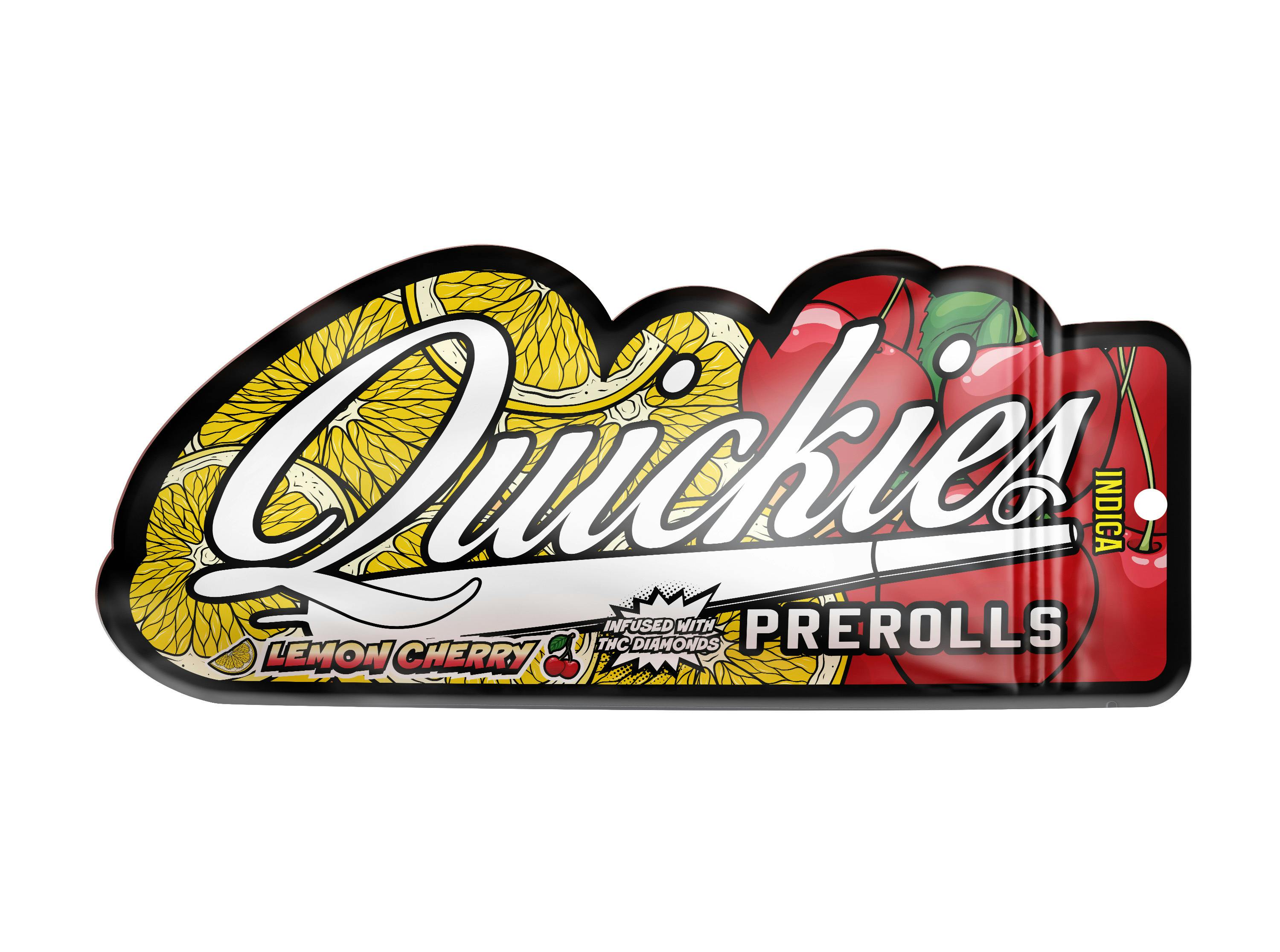Photograph of product: QUICKIES LEMON CHERRY 1G INFUSED PREROLL