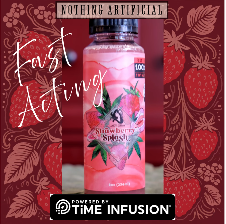 Photograph of product: Strawberry Splash (100mg) Fast Acting Drinkable by Lady Gray