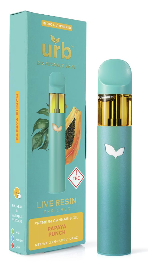 Photograph of product: Urb 2.7g LIVE AIO-Papaya Punch (H)