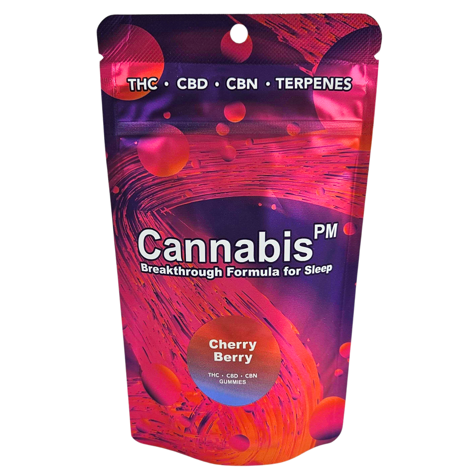 Photograph of product: OUID! PM | Edible | Gummies | Cherry Berry | 50mg