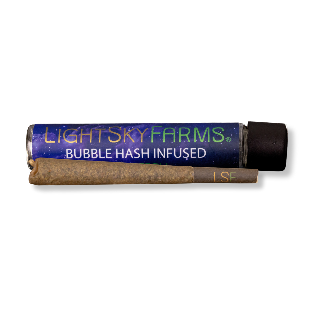 Photograph of Product: Jack 47 x Kush Mints Bubble Hash Infused Preroll by Symponia Farms