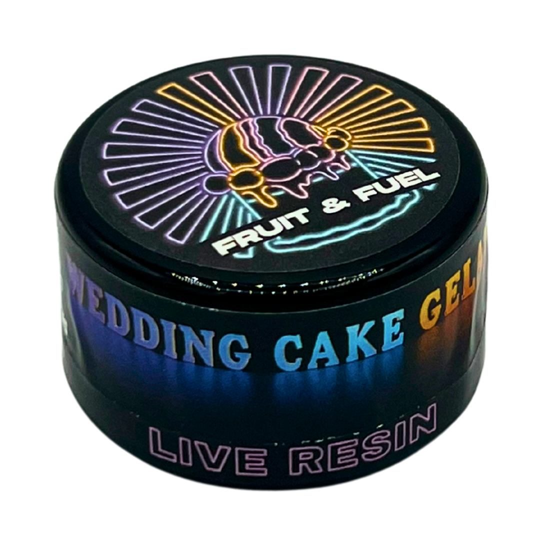 Photograph of product: Fruit & Fuel - Live Resin Baller Jar - Wedding Cake Gelato (3.5g)