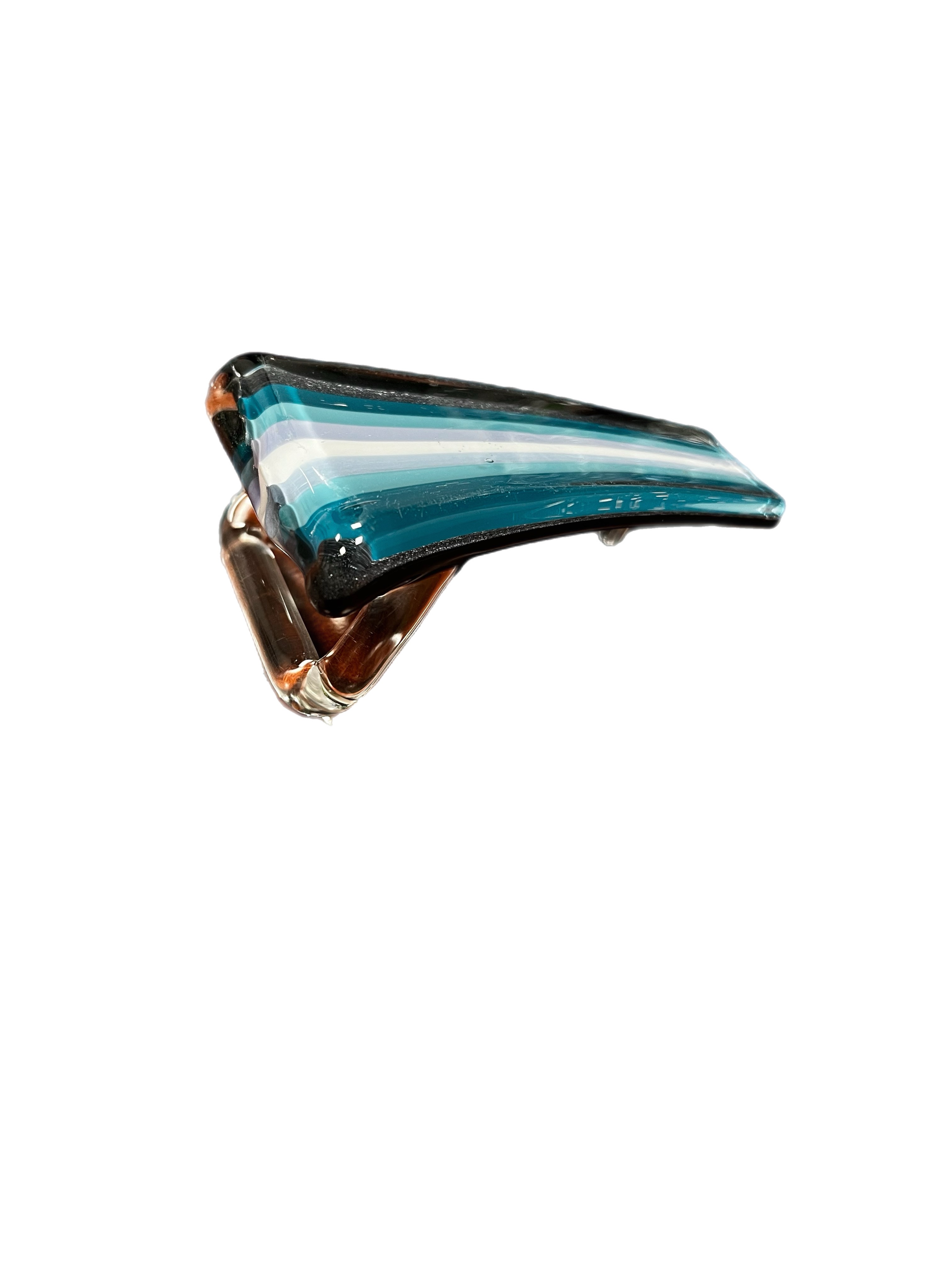 Photograph of product: Blue Glass Belt Buckle