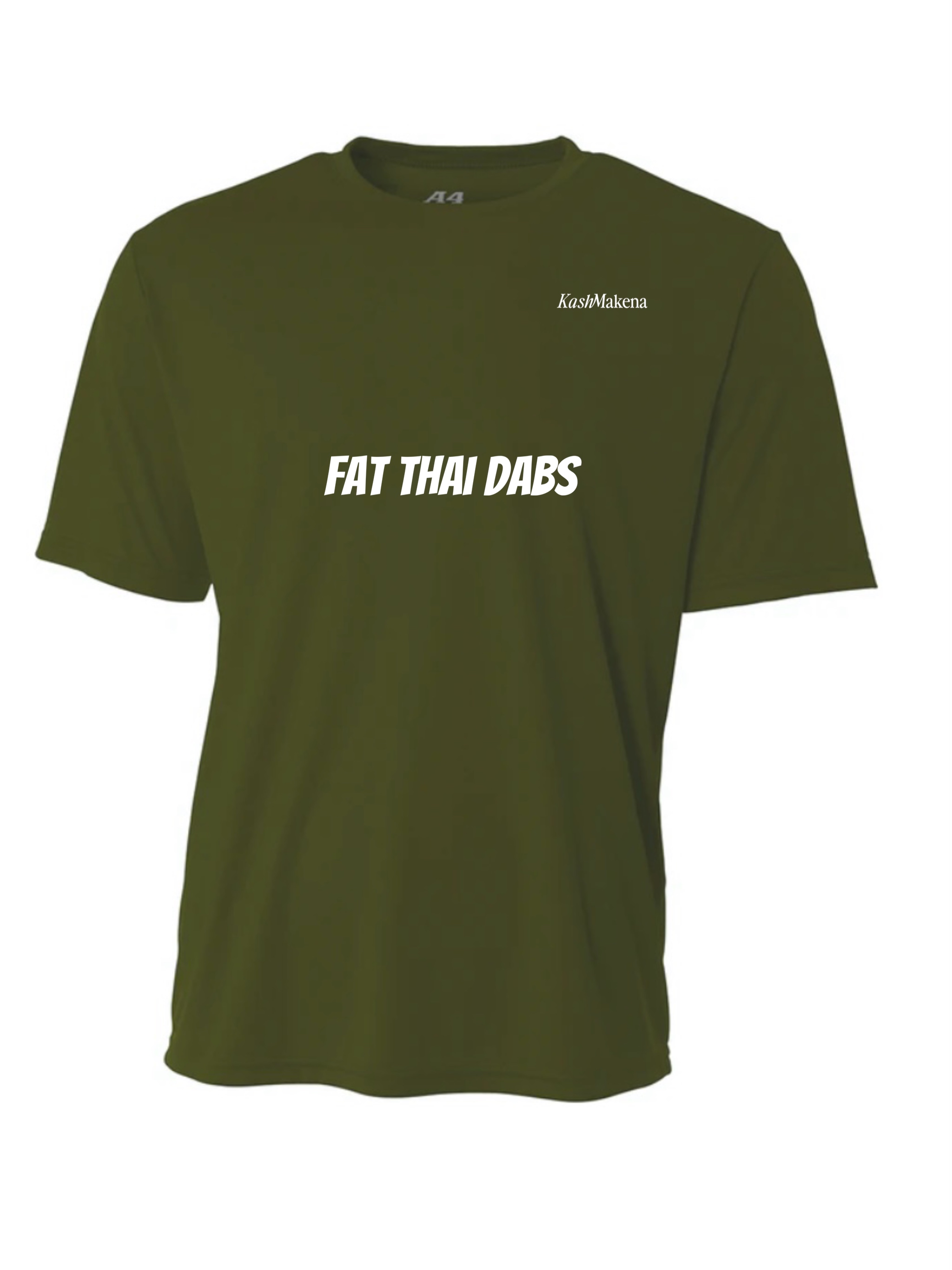 Photograph of product: KashMakena - Fat Thai Dabs T-Shirt - Light Olive