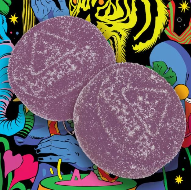 Photograph of product: Gummies 100mg 20 Pack - Grape Lemonade
