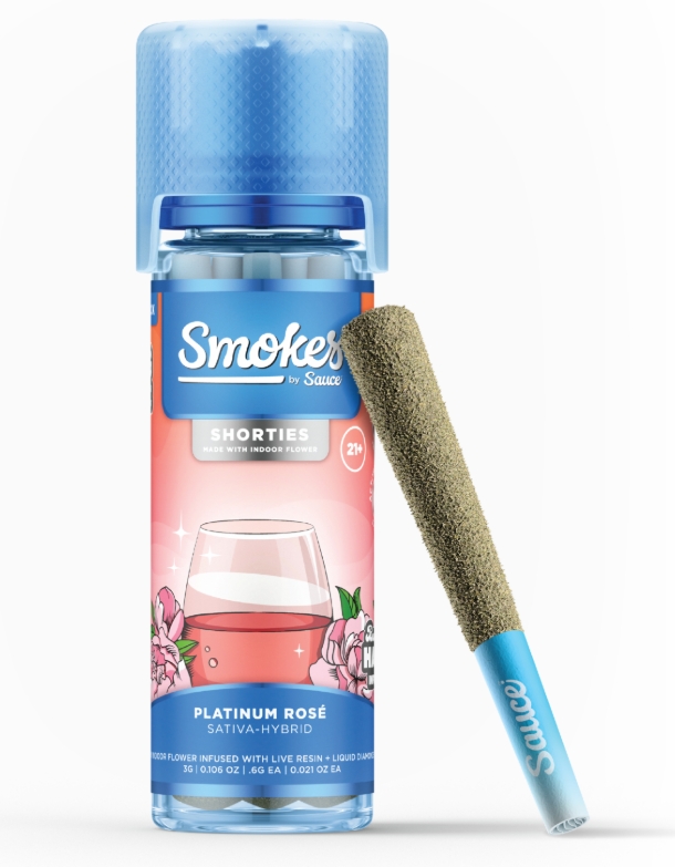Photograph of product: Sauce Smokes Infused PreRoll Multi Pack - Platinum Rose