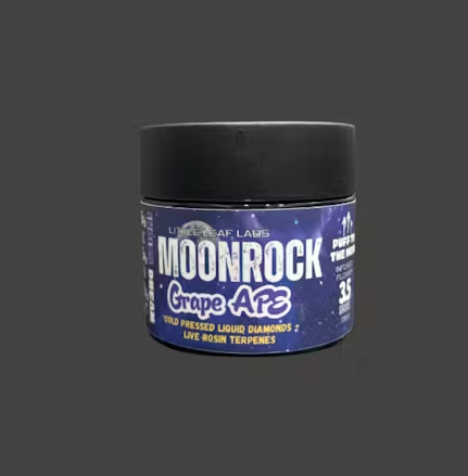 Photograph of product: Little Leaf Labs Infused Pre-Ground Moonrock Flower 3.5g- Grape Ape