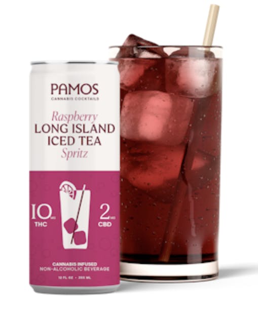 Photograph of product: Pamos - 4PK Raspberry Long Island Iced Tea Spritz 40mg 12oz - 