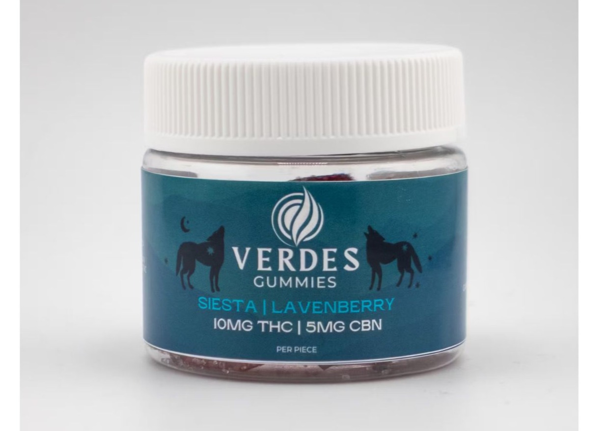 Photograph of product: Verdes - Gummies Lavenberry 10mg TH-oui/5mg CBN 10 Pack