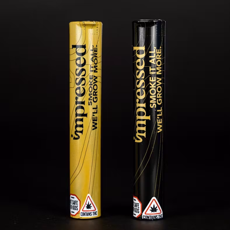 Photograph of product: Impressed - Banana Crush - Pre-Roll - Hybrid - 1g