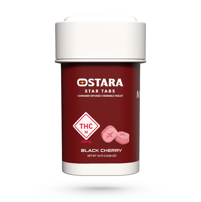 Photograph of product: Black Cherry | 250mg (50 pk) | Star Tabs | Ostara