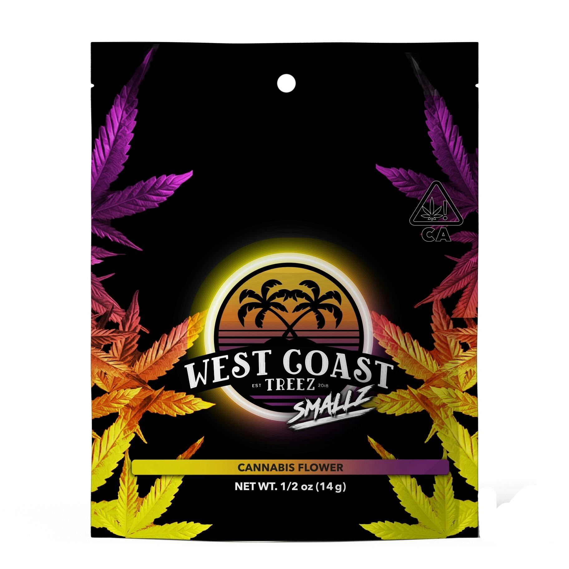Photograph of product: West Coast Treez SMALLZ Sungrown 14g Half Ounce - Skywalker OG (H)