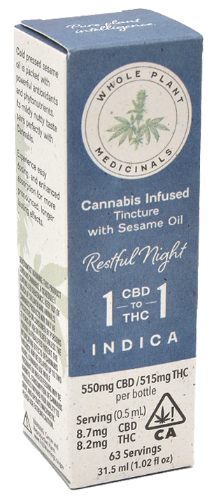 Photograph of product: Whole Plant Medicinals | 1:1 Oui'd | 31.5Ml Tincture