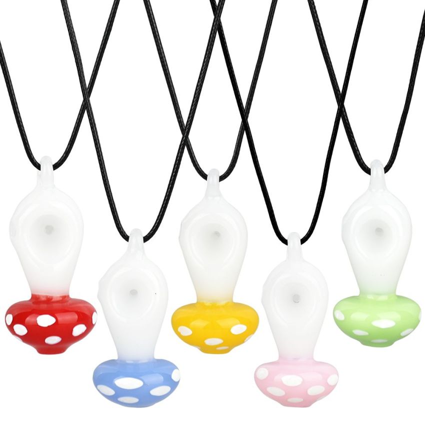 Photograph of product: Mushroom Pipe Necklace 2.5"
