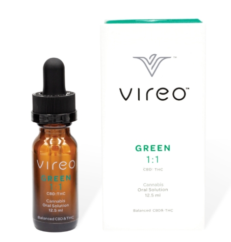 Photograph of product: Vireo Green Oral Solution 25mL - 8501