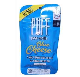 Photograph of product: Puff Infused Pre-Rolls 5pk - Blue Cheese